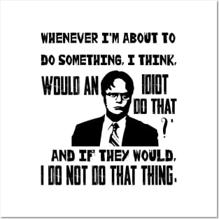 Dwight Schrute quote 1 Posters and Art